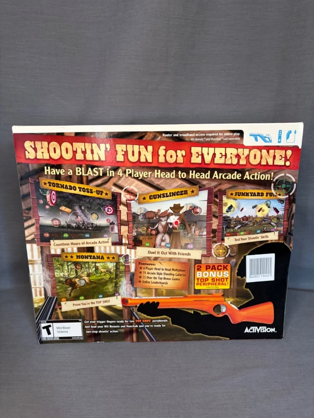 Top Shot Arcade Wii Limited Edition 2 Pack 2011 New In Box Rare
